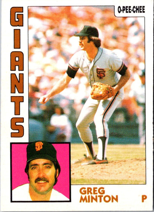 1984 O-Pee-Chee Greg Minton #205