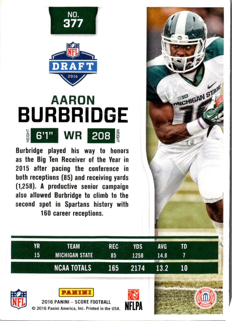 2016 Score Aaron Burbridge