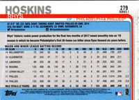 2019 Topps Chrome Refractor Rhys Hoskins #195