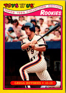 1989 Topps Toys'R'Us Rookies Gregg Jefferies