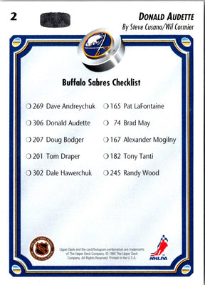 1999 Upper Deck Donald Audette #92