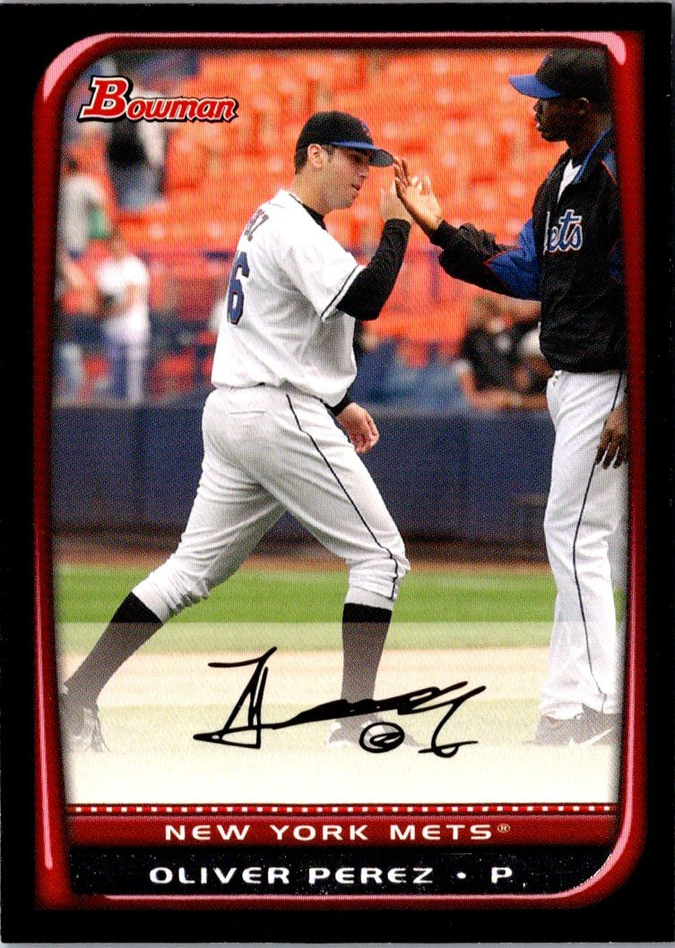 2008 Bowman Oliver Perez