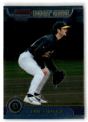 1999 Bowman Scout's Choice Eric Chavez #SC5