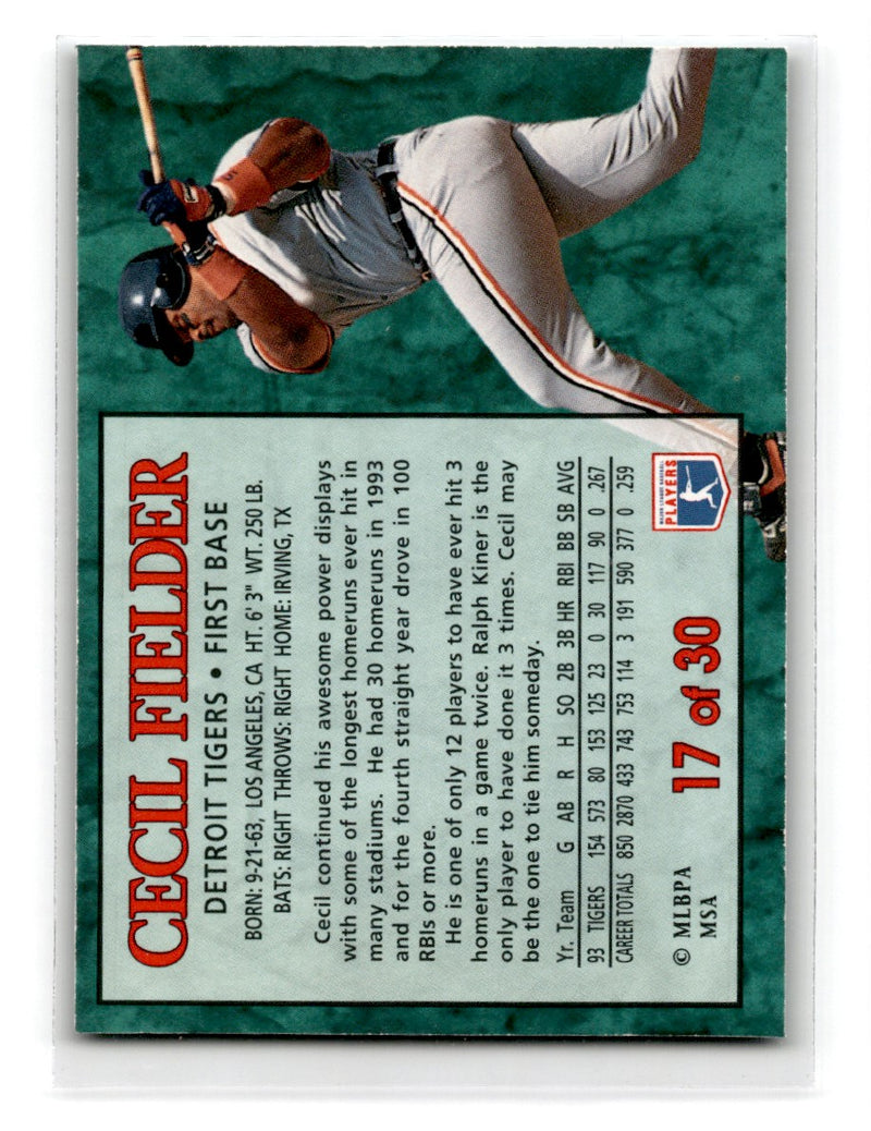 1994 Post Cecil Fielder