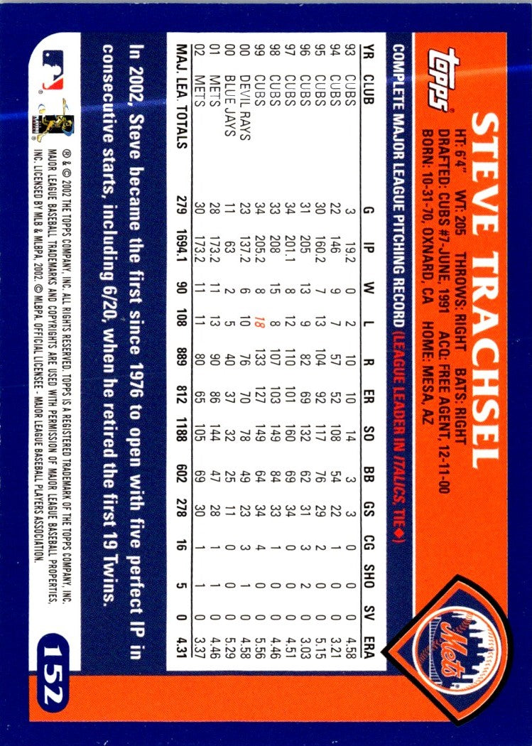 2003 Topps Steve Trachsel