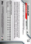 2020 Topps Logan Allen