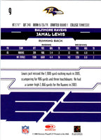 2006 Leaf Rookies & Stars Jamal Lewis #9