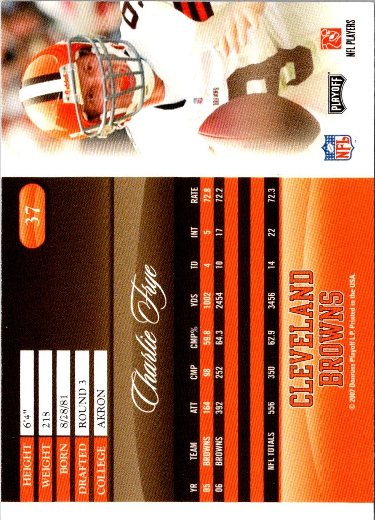 2007 Playoff Prestige Charlie Frye