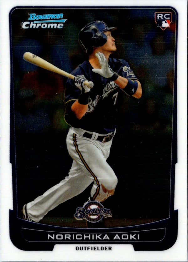 2012 Bowman Draft Picks & Prospects Chrome Norichika Aoki #29