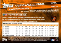 2017 Topps Yovani Gallardo #308