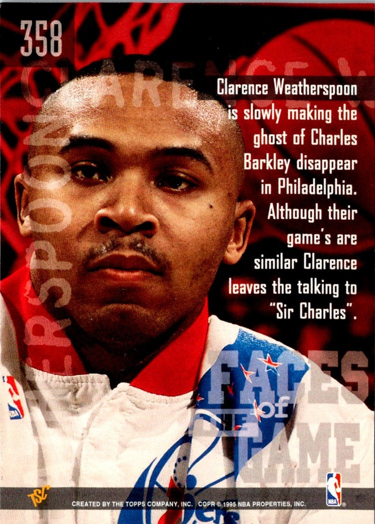 1994 Stadium Club Super Teams NBA Finals Clarence Weatherspoon