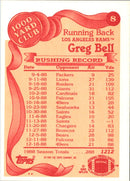 1989 Topps 1000 Yard Club Greg Bell