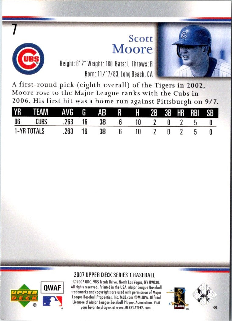 2007 Upper Deck Scott Moore