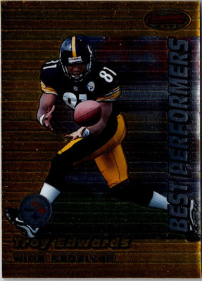 1999 Bowman's Best Troy Edwards #96