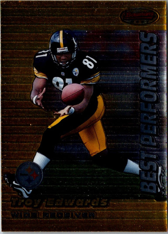 1999 Bowman's Best Troy Edwards #96