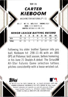 2019 Bowman Platinum Top Prospects Carter Kieboom #TOP-74