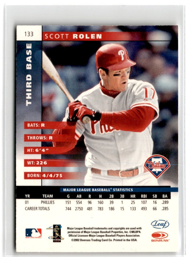 2002 Leaf Scott Rolen