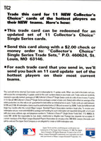 1995 Collector's Choice Update Trade Cards David Cone #TC2