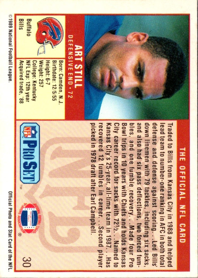 1989 Pro Set Art Still