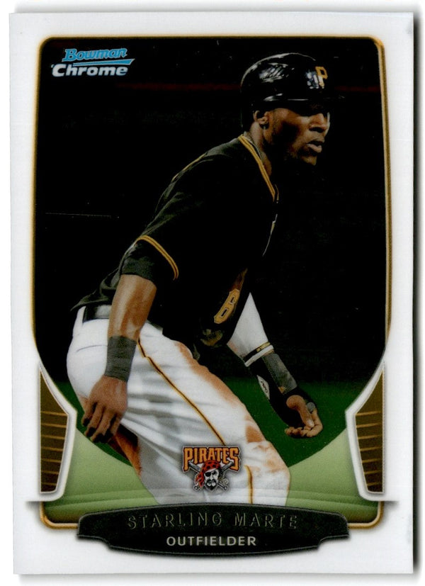 2013 Bowman Chrome Starling Marte #7