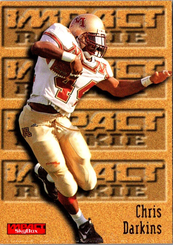 1996 SkyBox Impact Chris Darkins #157 Rookie