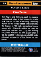 2000 Bowman's Best Fred Taylor/Ricky Williams #99