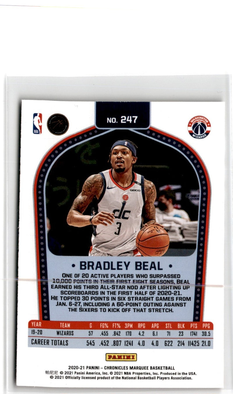 2020 Panini Chronicles Bradley Beal