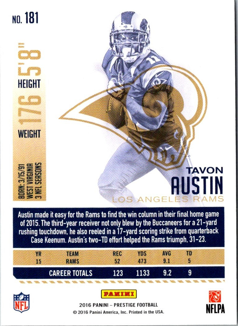 2016 Panini Prestige Tavon Austin