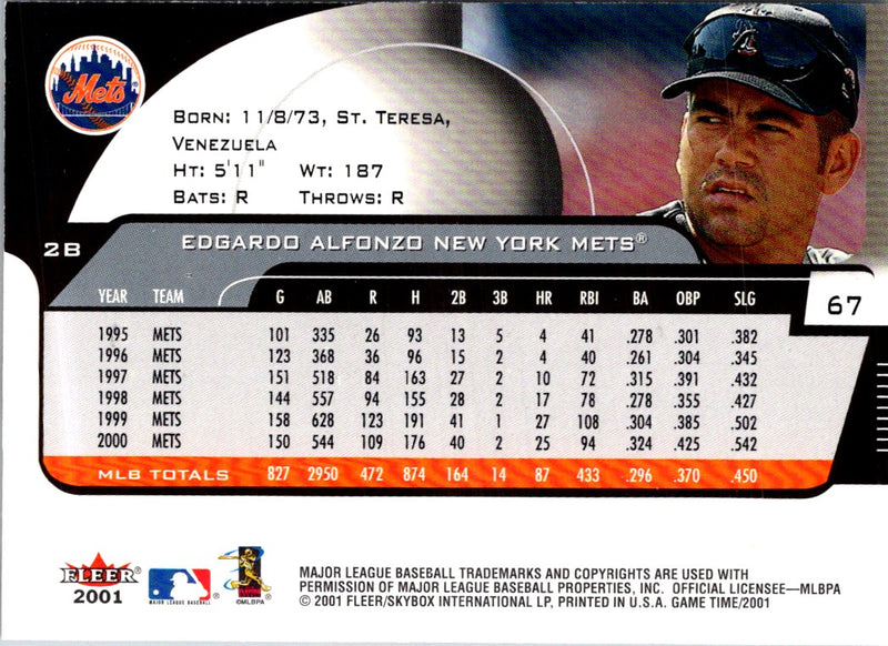 2000 Fleer Gamers Edgardo Alfonzo