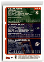 2000 Topps Chrome Adam Piatt/Aubrey Huff/Sean Burroughs #441