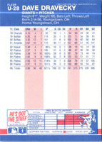 1987 Fleer Update Dave Dravecky #U-28