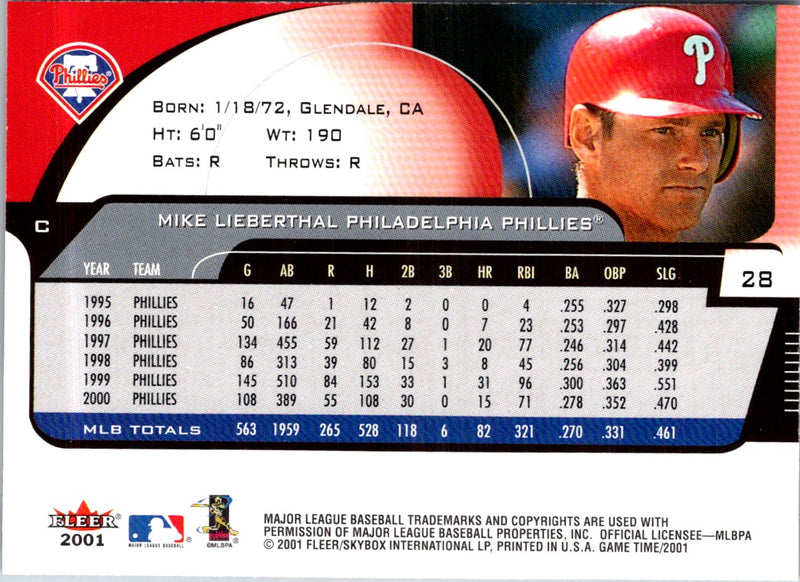 2000 Fleer Impact Tattoos Philadelphia Phillies