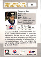 2005 In The Game Ultimate Memorabilia Kari Lehtonen/Cam Ward/Cristobal Huet #3