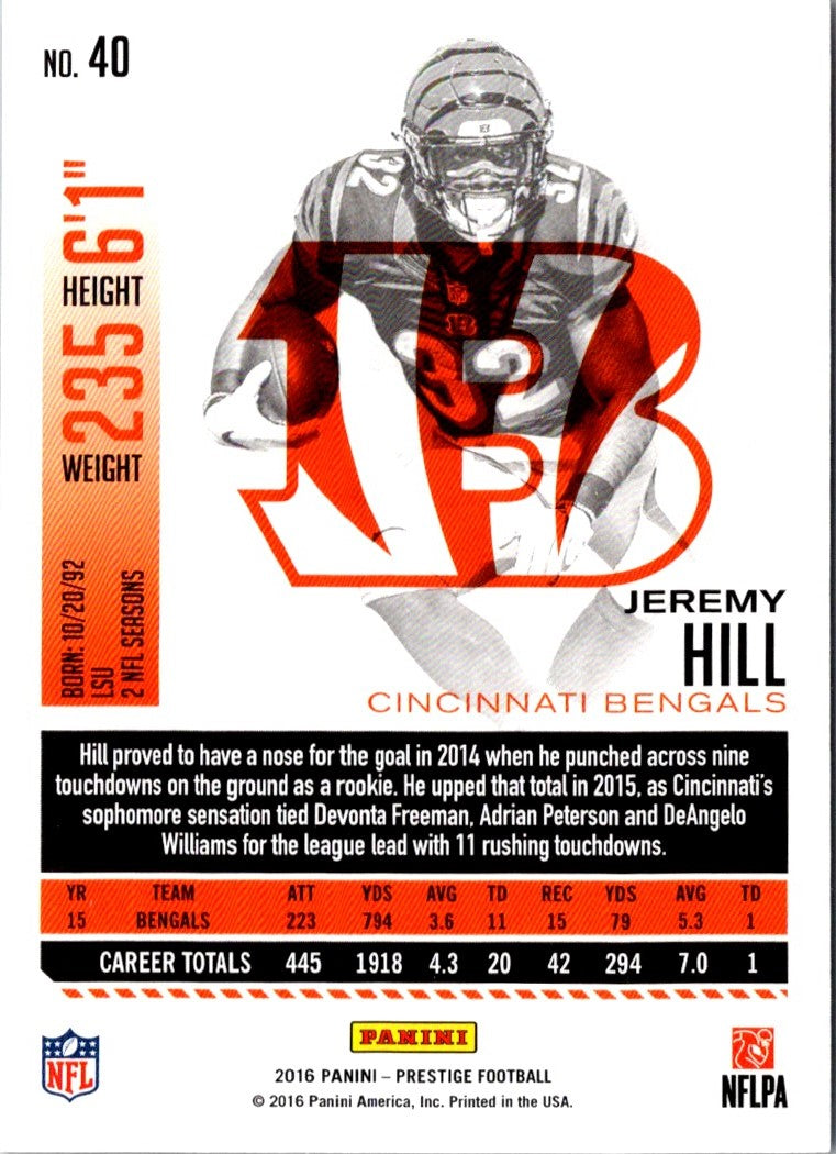 2016 Panini Jeremy Hill