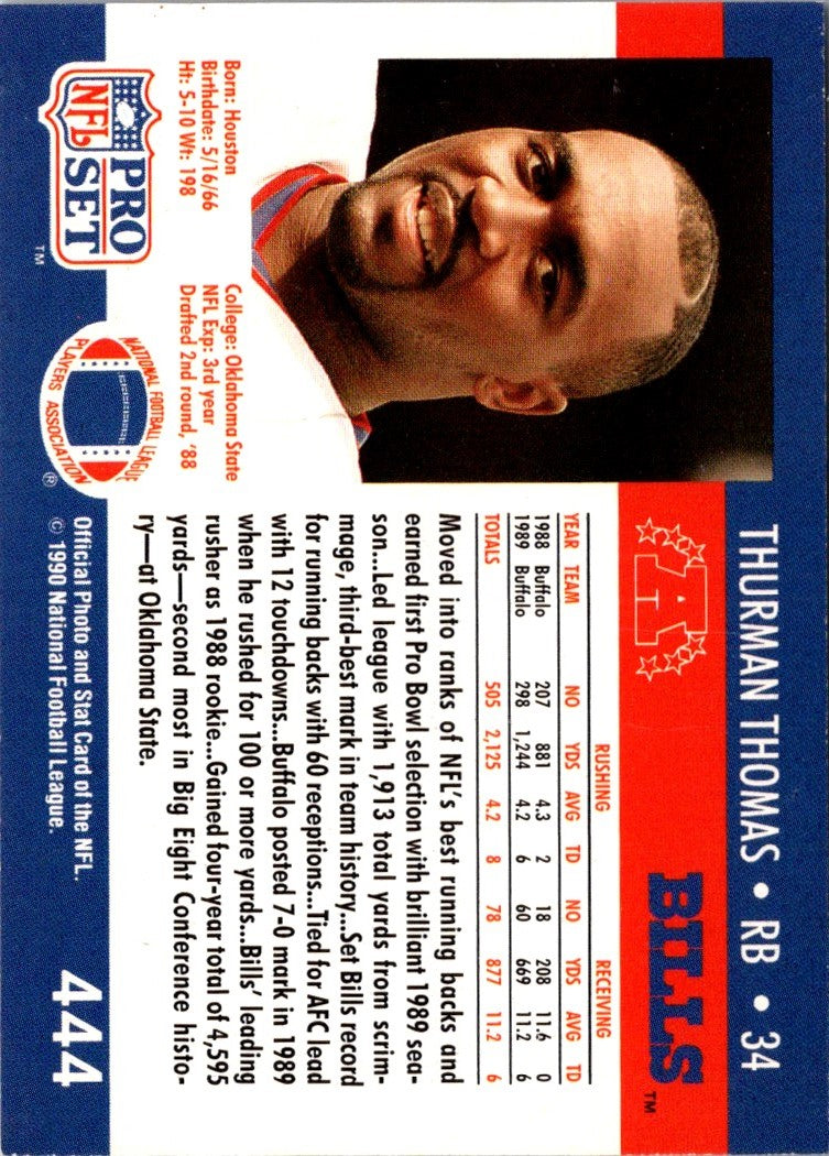 1990 Pro Set Super Bowl XXV Binder Thurman Thomas