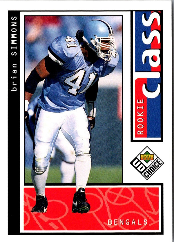 1998 UD Choice Brian Simmons #208 Rookie