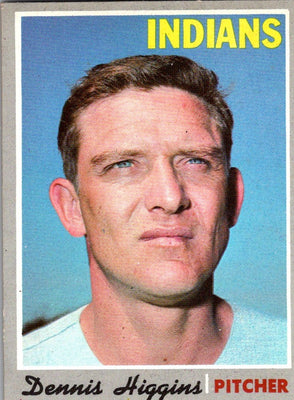 1970 Topps Dennis Higgins #257 EX-MT+