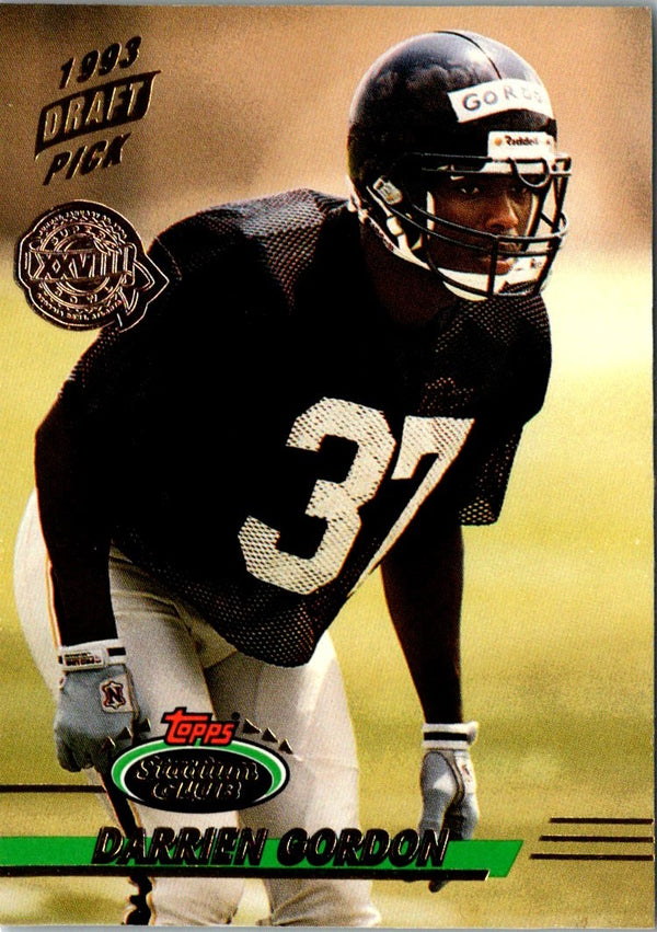 1993 Stadium Club Super Teams Bowl Darrien Gordon #415