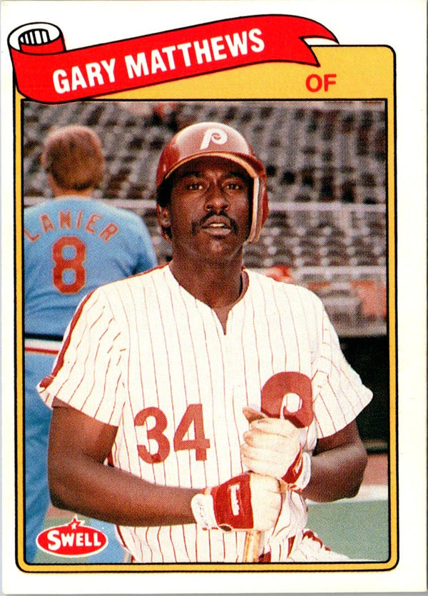 1989 Swell Baseball Greats Gary Matthews #118