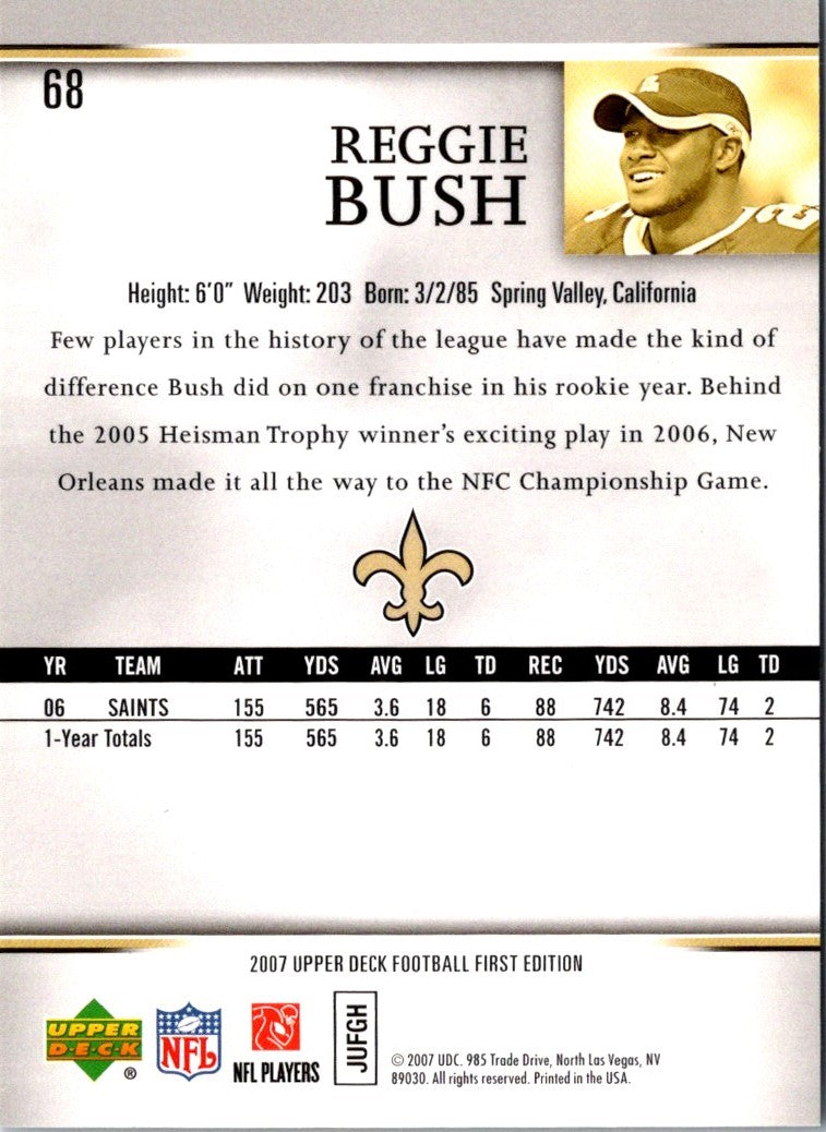 2007 Upper Deck First Edition Reggie Bush