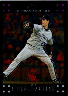 2007 Topps Chrome Jeff Francis #99