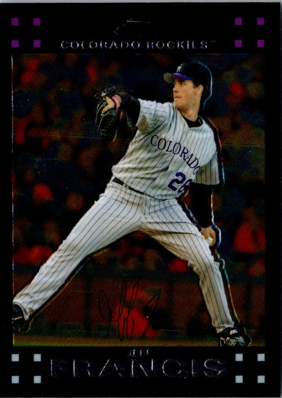 2007 Topps Chrome Jeff Francis #99