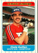 1986 Fleer League Leaders Ozzie Guillen