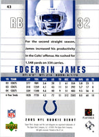 2005 Upper Deck Rookie Debut Gold Spectrum Edgerrin James #43