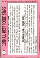 1990 Topps AL West Rookies (Bobby Rose/Bob Hamelin)