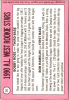 1990 Topps AL West Rookies (Bobby Rose/Bob Hamelin) #51