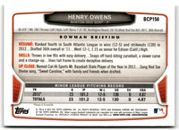 2013 Bowman Chrome Prospects Henry Owens #BCP150
