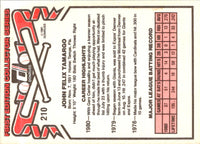 1981 Donruss John Tamargo #210
