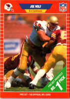 1989 Pro Set Joe Wolf #508 Rookie