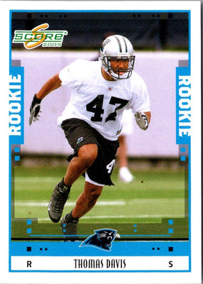 2005 Score Thomas Davis #343 Rookie